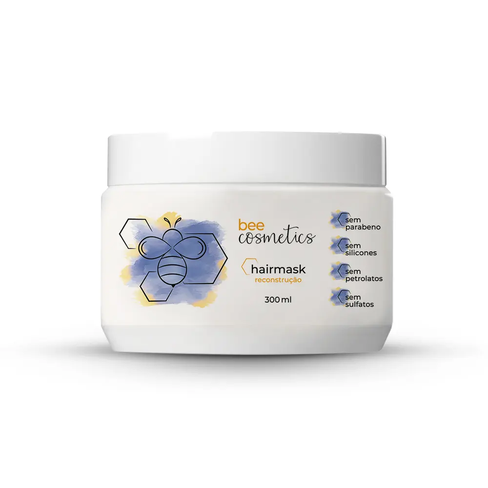 Máscara de reconstrução After BEEach — Bee Cosmetics, 300ml